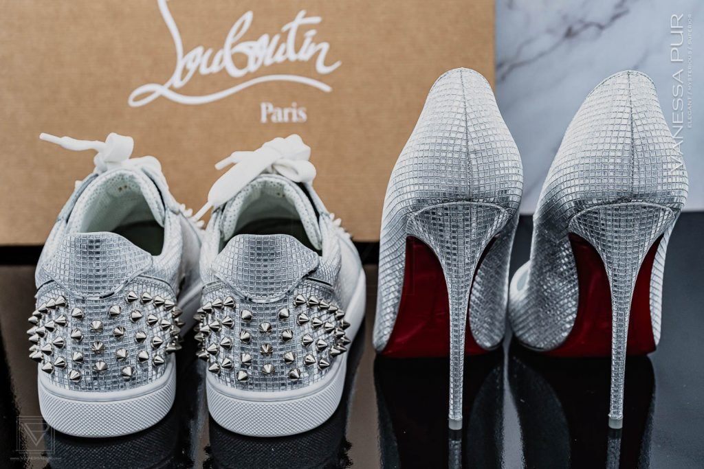 Christian Louboutin Sneaker und High Heels So Kate silber - So Kate 120 - Specchio/Lining - Elektra/Lin Elektra - Sneaker Viera 2 Flat  - Micro 3D/Specchio - Silver - Optisch passende Christian Louboutin Sneaker zu meinen Christian Louboutin High Heels So Kate silber Specchio 120. Alternative, aber bequem?