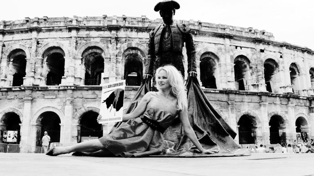 Pamela Anderson Attends amfAR Gala Venezia at Venice Film Festival
